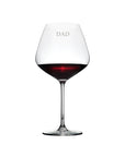 Father's Day 'Dad' Roma Wine Glass