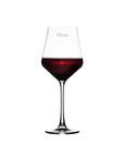 Personalised 'Mum' Margeaux Red Wine Glass