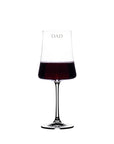Father's Day 'Dad' Salome Red Wine Glass