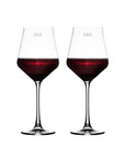 Personalised Margeaux Red Wine Glass - Set of 2