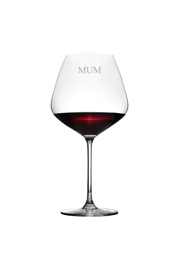 Personalised 'Mum' Roma Wine Glass