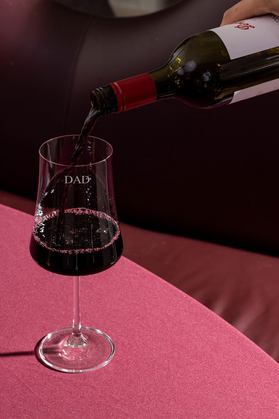 Father's Day 'Dad' Salome Red Wine Glass