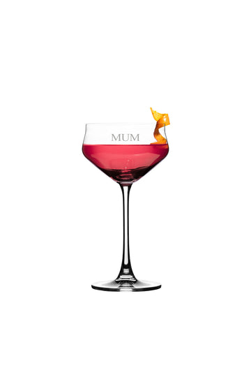 Personalised 'Mum' Margeaux Martini Glass