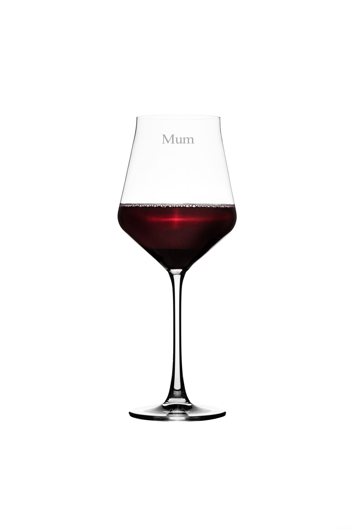 'Mum' Margeaux Red Wine Glass + Personalised Amara Platter