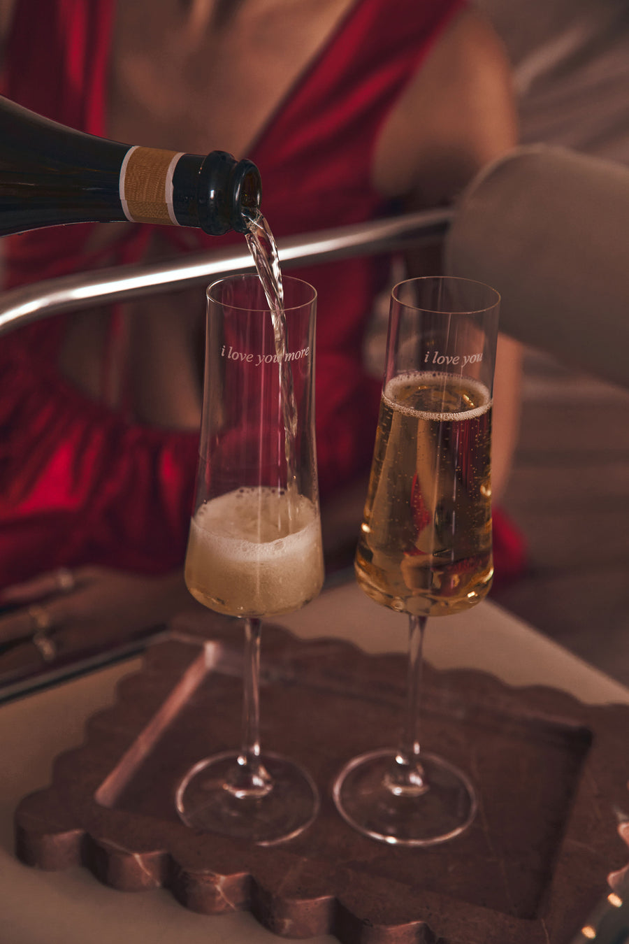 Lovers Salome Champagne Flutes - Set of 2