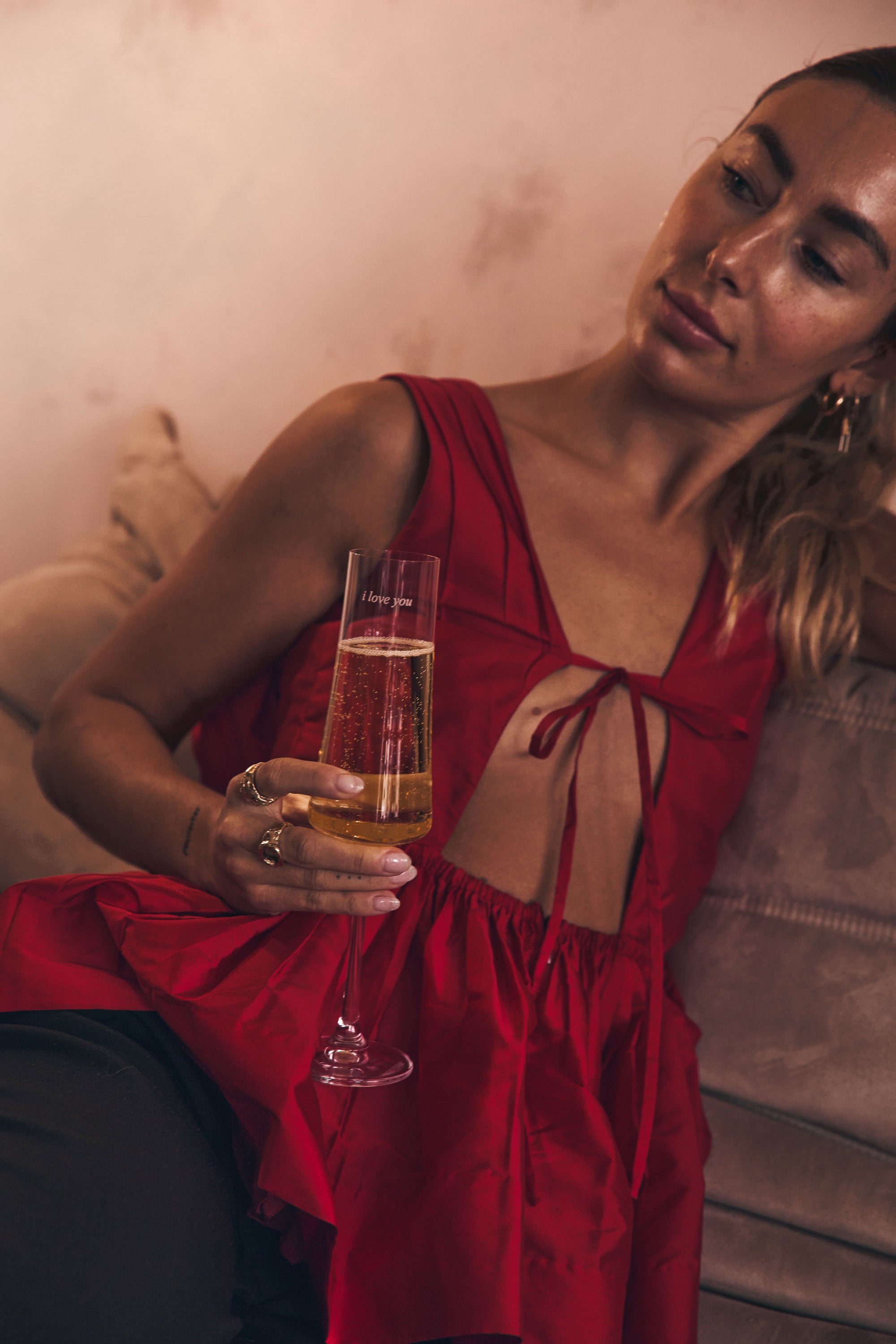 Lovers Salome Champagne Flutes - Set of 2