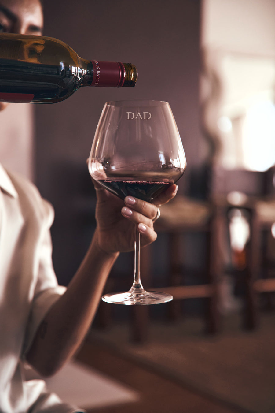 Father's Day 'Dad' Roma Wine Glass