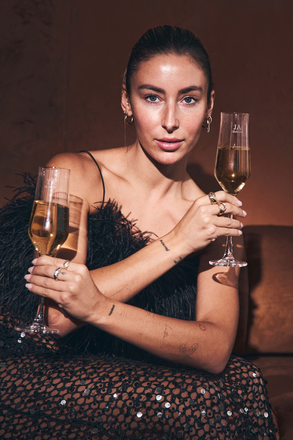 Personalised Margeaux Champagne Flute - Set of 2