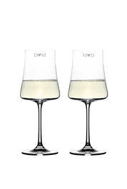 Valentine's Day Glass Set - Couple Initials