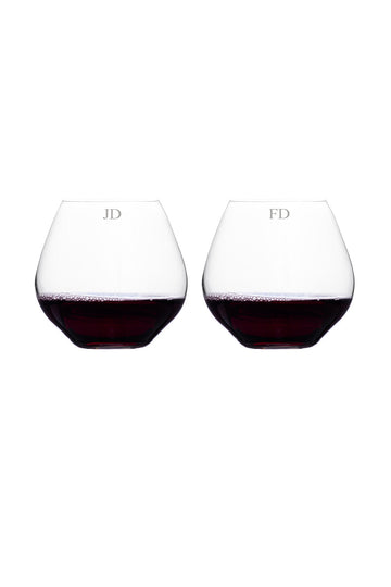 Personalised Vola Stemless Wine Glass - Set of 2